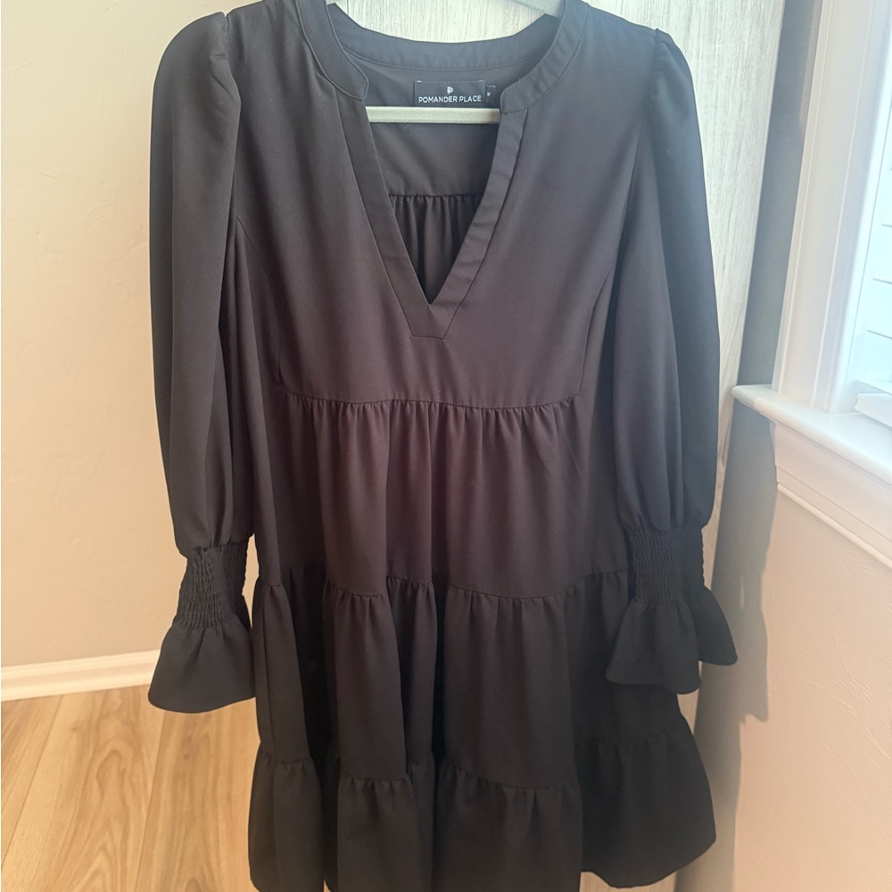 Black Crepe Kenzo Dress